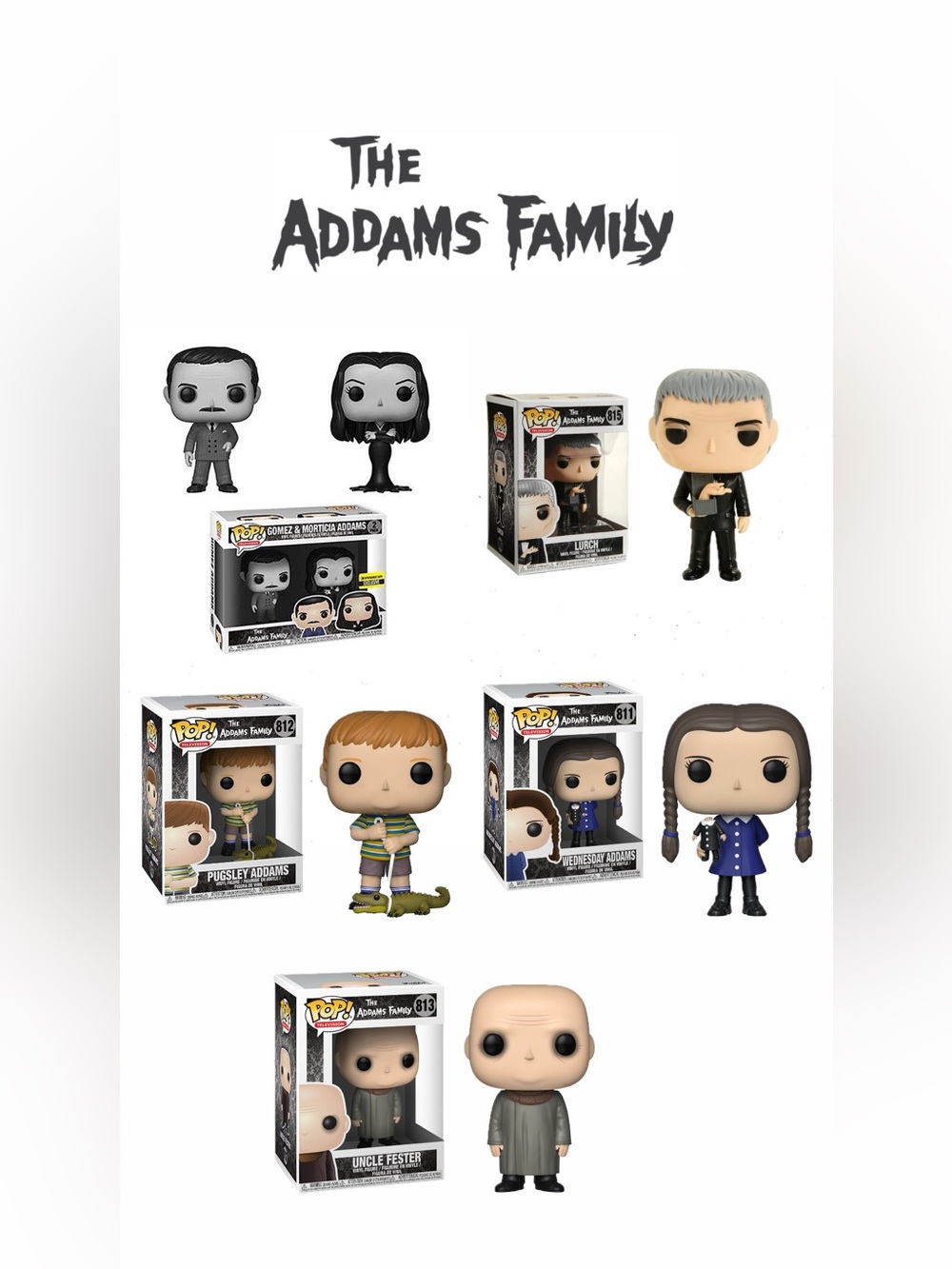 Addams Family Funko Pop Set